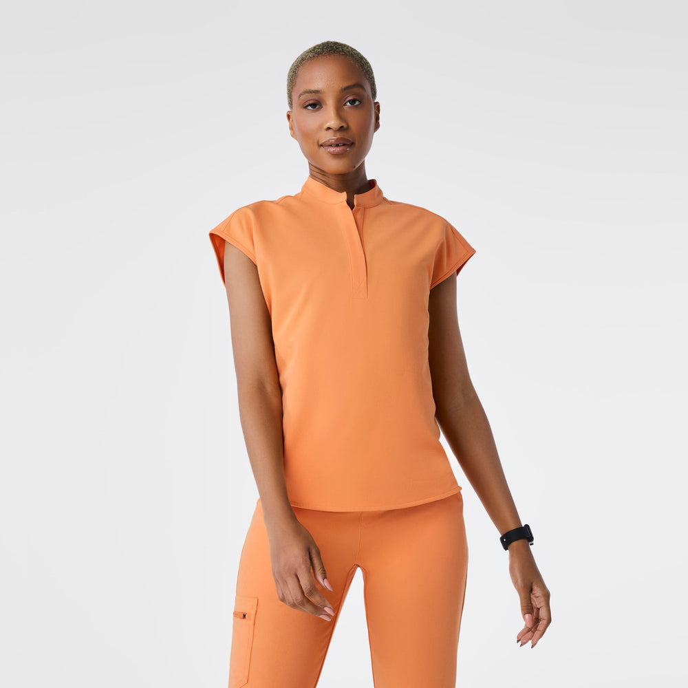 women's Shaka Orange Rafaela - Oversized Scrub Top‚Ñ¢