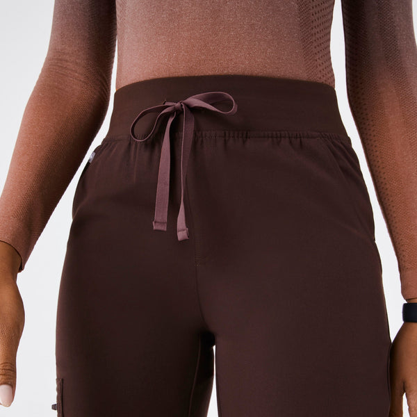 women's Espresso High Waisted Zamora - Petite Jogger Scrub Pant‚Ñ¢