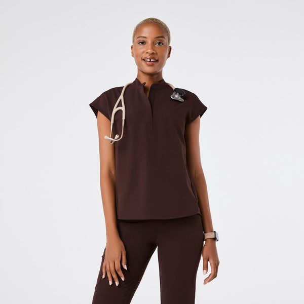 women's Espresso Rafaela - Oversized Scrub Top‚Ñ¢