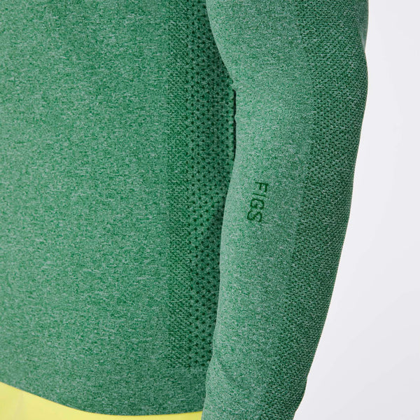 men's Match Point Green Makato Seamless - Longsleeve Underscrub