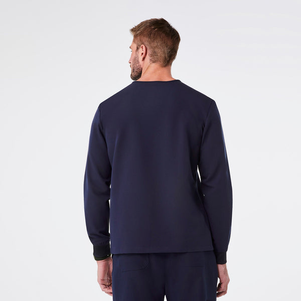 men's Navy Leon Longsleeve - Scrub Top‚Ñ¢