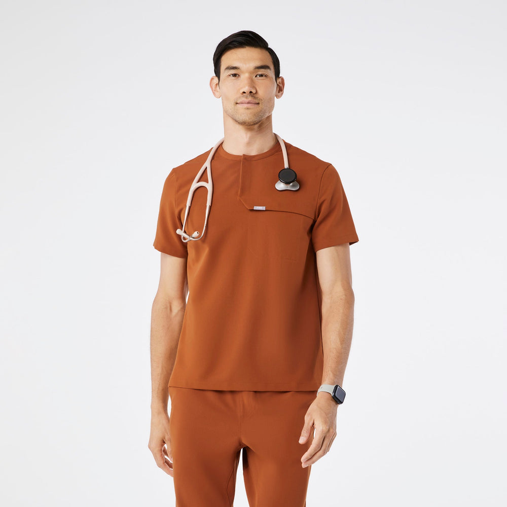 men's Dirty Chai Corfield - Henley Scrub Top
