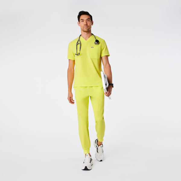 men's Serving Lime Leon - Three-Pocket Scrub Top‚Ñ¢