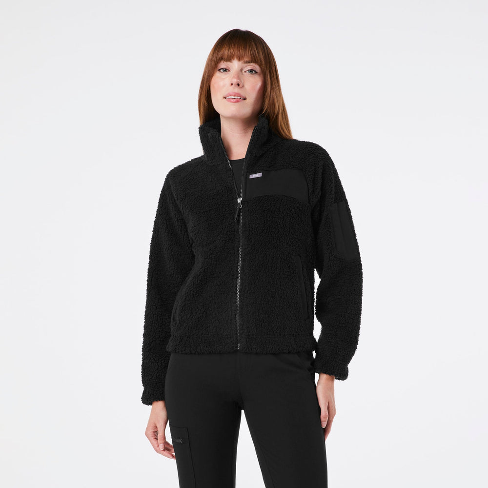 women's Black On-Shift High Pile - Fleece Jacket‚Ñ¢