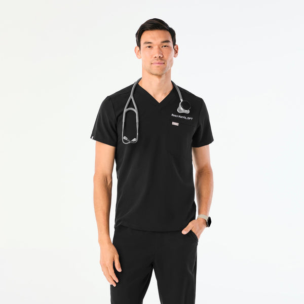 Men's Black Leon -  Scrub Top™