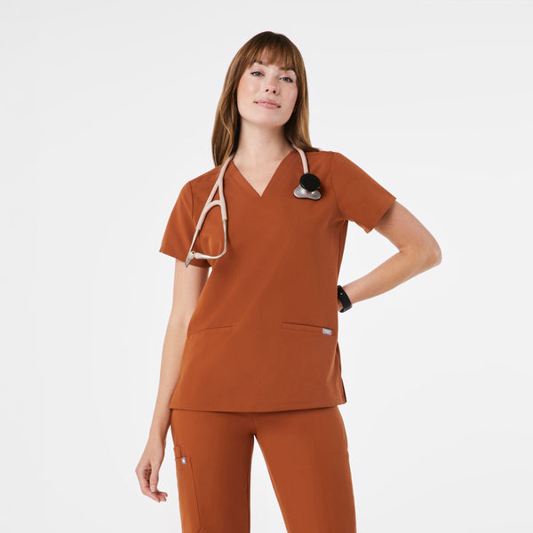 women's Dirty Chai Casma - Three-Pocket Scrub Top‚Ñ¢