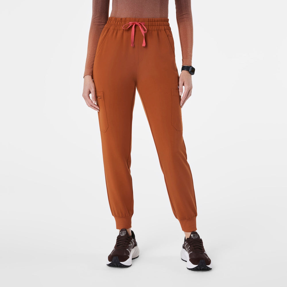 women's Dirty Chai High Waisted Uman Relaxed - Petite Jogger Scrub Pant