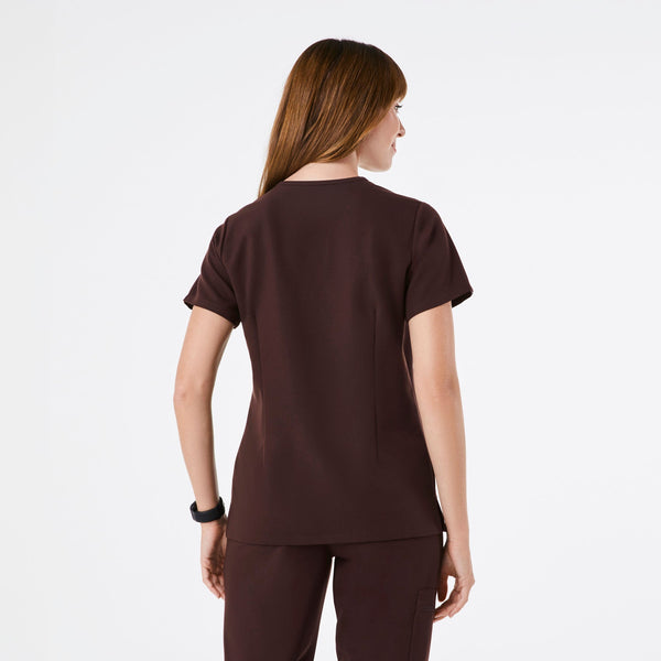 women's Espresso Catarina - One-Pocket Scrub Top‚Ñ¢