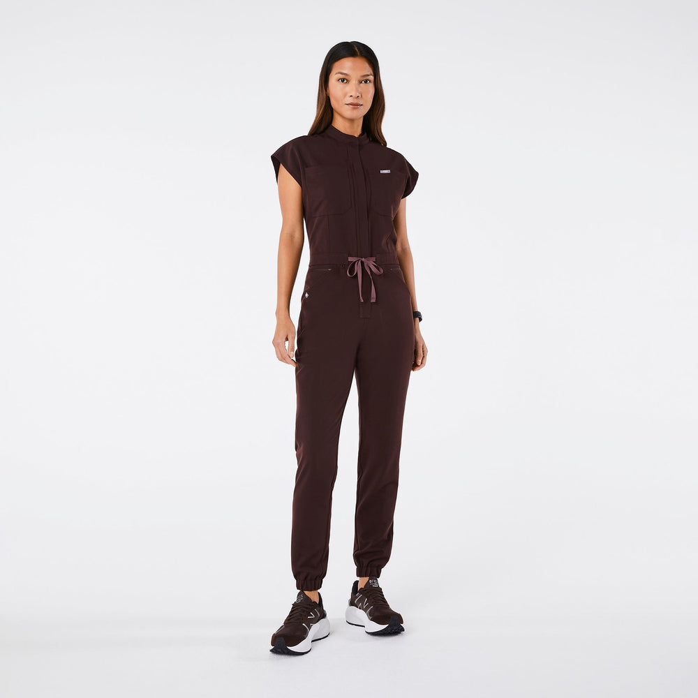 women's Espresso Rafaela - Cargo ScrubJumpsuit‚Ñ¢