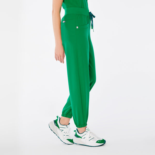 women's Evergreen High Waisted Rio Balloon Petite Scrub Pants