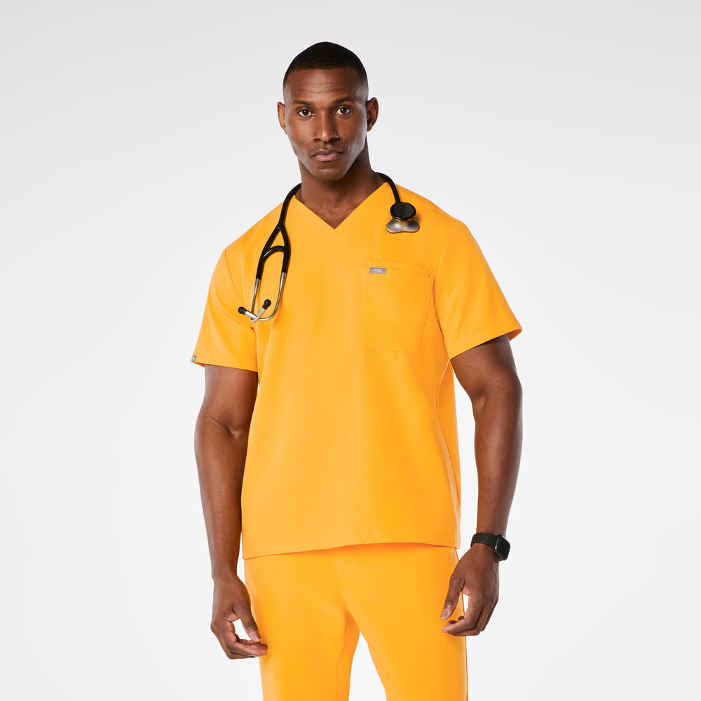 men's Emergency Yellow Leon - Three-Pocket Scrub Top‚Ñ¢