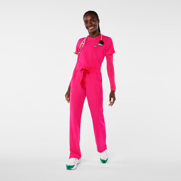 women's Shocking Pink Kade Cargo Scrub Pant‚Ñ¢