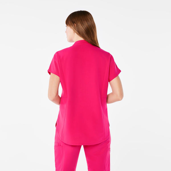 women's Shocking Pink Montex Scrub Top