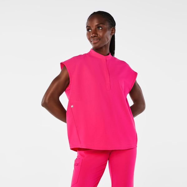 women's Shocking Pink Rafaela Oversized Scrub Top‚Ñ¢