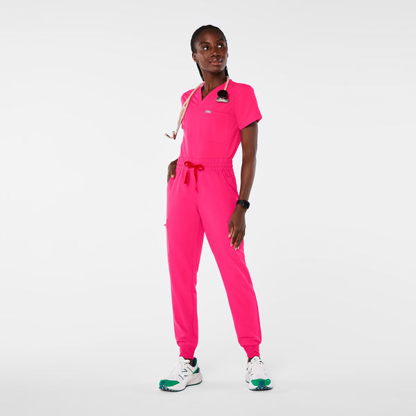 women's Shocking Pink Uman Relaxed Jogger Scrub Pant