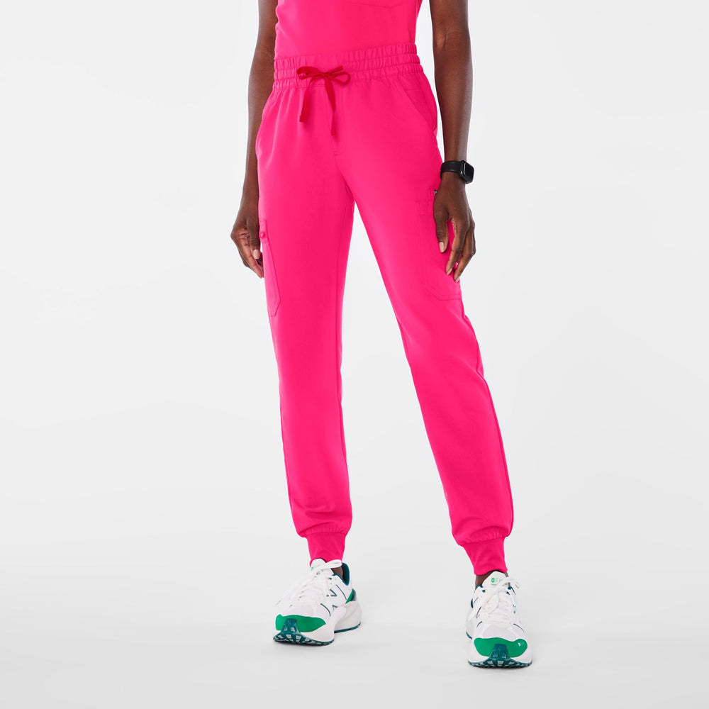 women's Shocking Pink Uman Relaxed Tall Jogger Scrub Pant