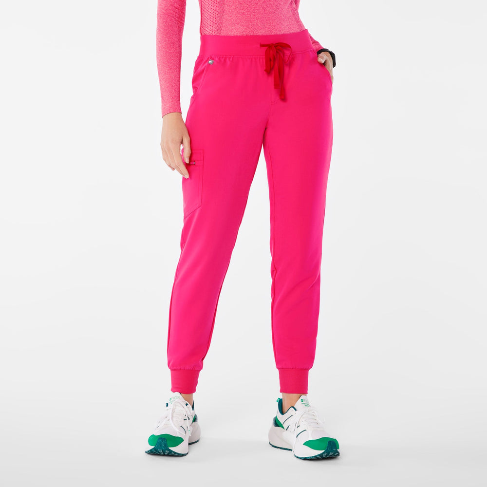 women's Shocking Pink Zamora Petite Jogger Scrub Pant‚Ñ¢