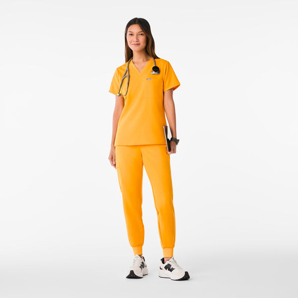 women's Emergency Yellow Catarina One-Pocket Scrub Top‚Ñ¢