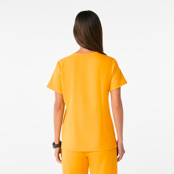 women's Emergency Yellow Catarina One-Pocket Scrub Top‚Ñ¢