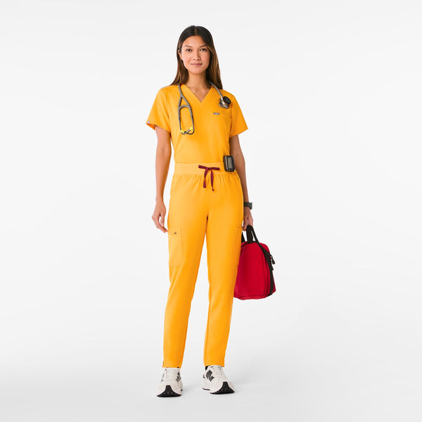 women's Emergency Yellow High Waisted Yola Petite Skinny Scrub Pant‚Ñ¢