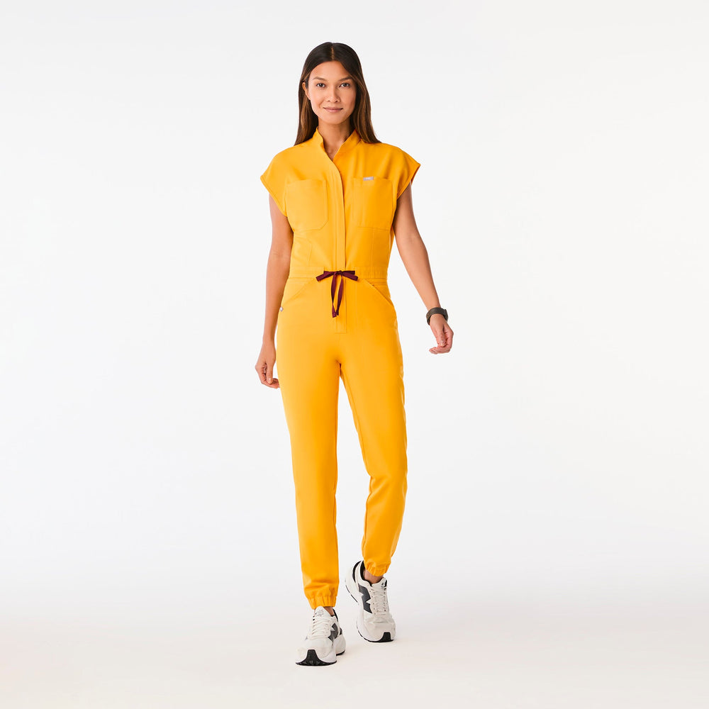 women's Emergency Yellow Rafaela Cargo ScrubJumpsuit‚Ñ¢