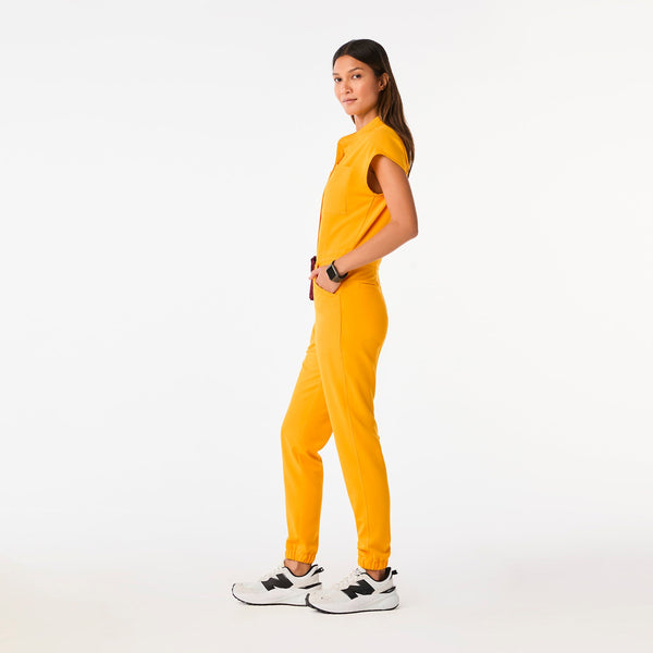 women's Emergency Yellow Rafaela Cargo ScrubJumpsuit‚Ñ¢