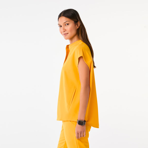 women's Emergency Yellow Rafaela Oversized Scrub Top‚Ñ¢