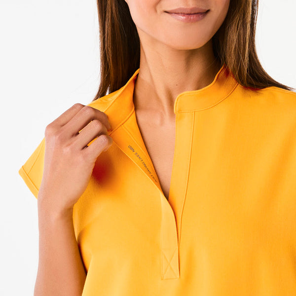 women's Emergency Yellow Rafaela Oversized Scrub Top‚Ñ¢