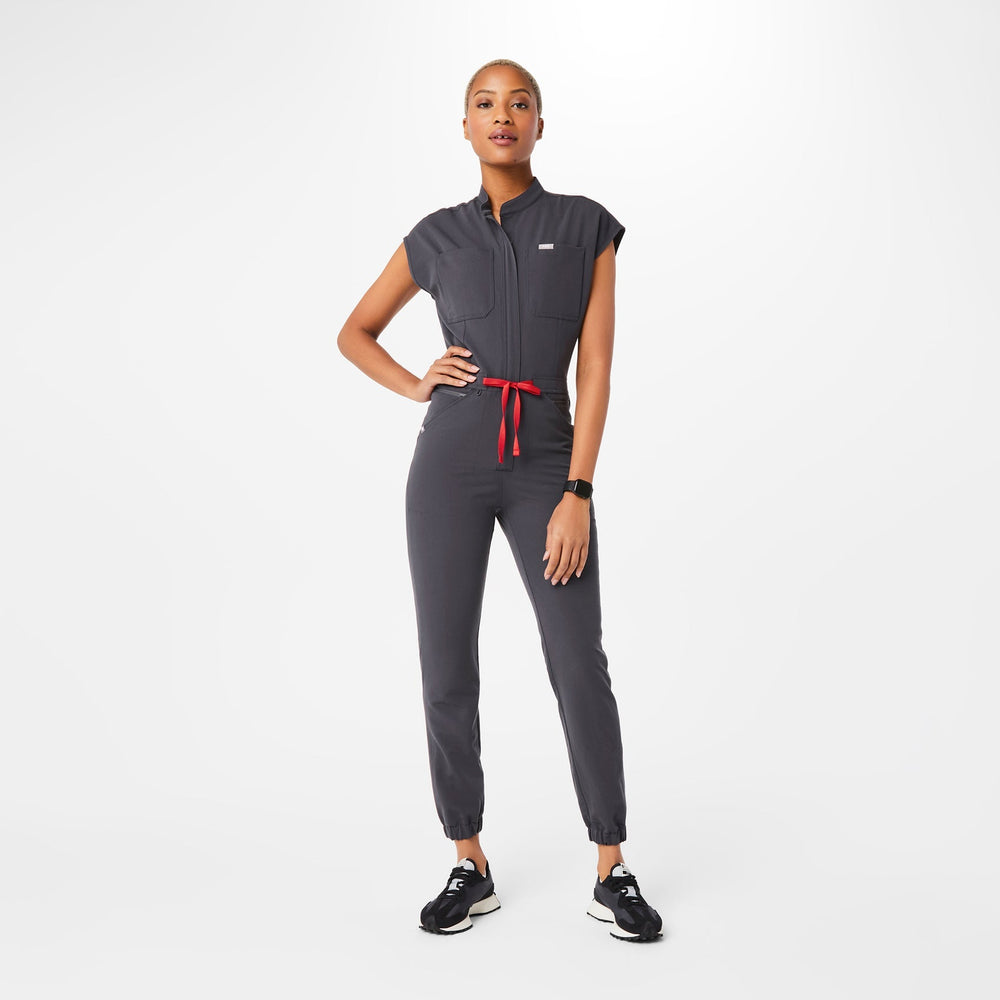 women's Charcoal Rafaela - Cargo ScrubJumpsuit™
