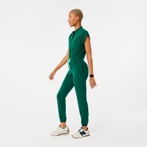 women's Hunter Green Rafaela - Cargo ScrubJumpsuit‚Ñ¢