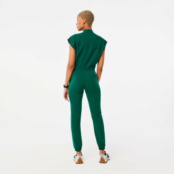 women's Hunter Green Rafaela - Cargo ScrubJumpsuit‚Ñ¢