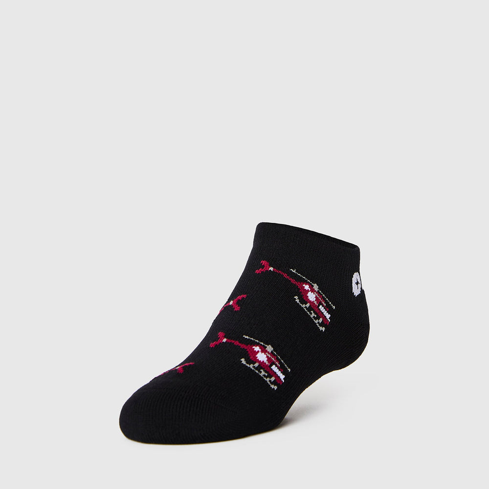 women's Black Helicopter Ankle Socks