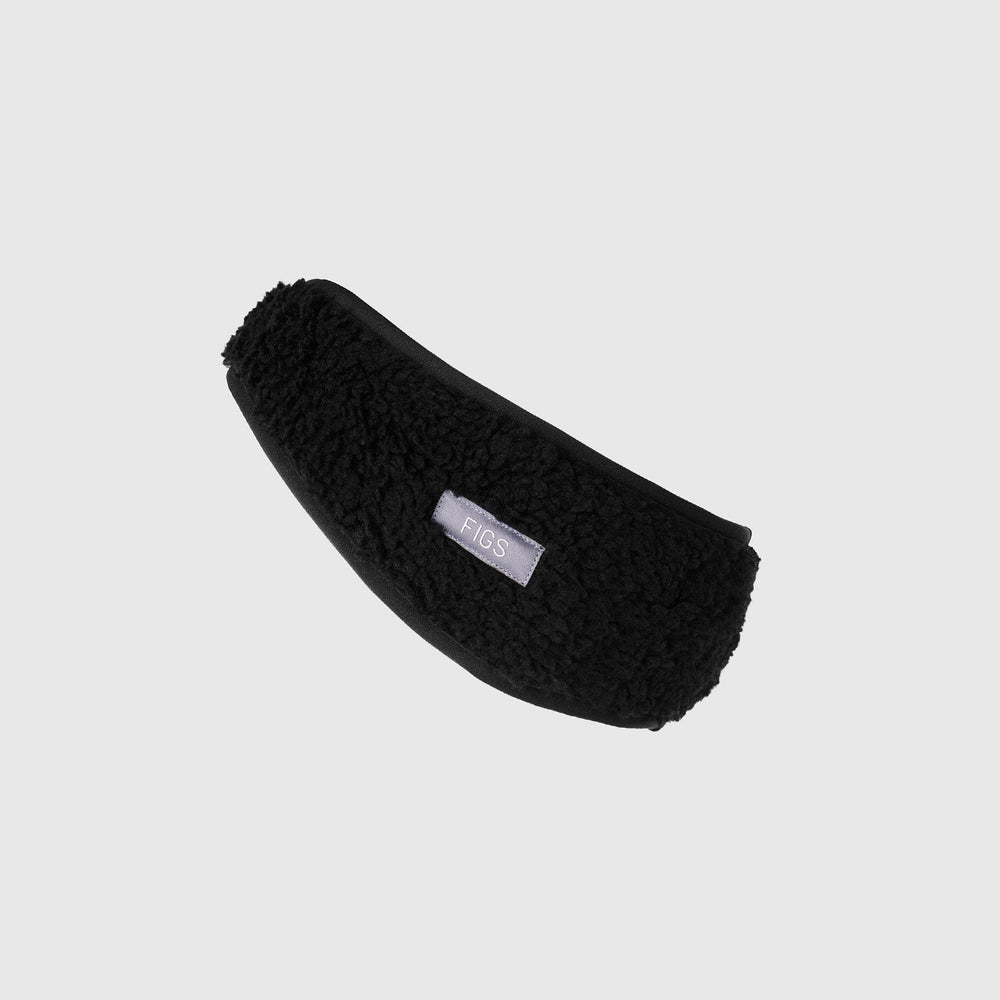 Black High Pile Earwarmer