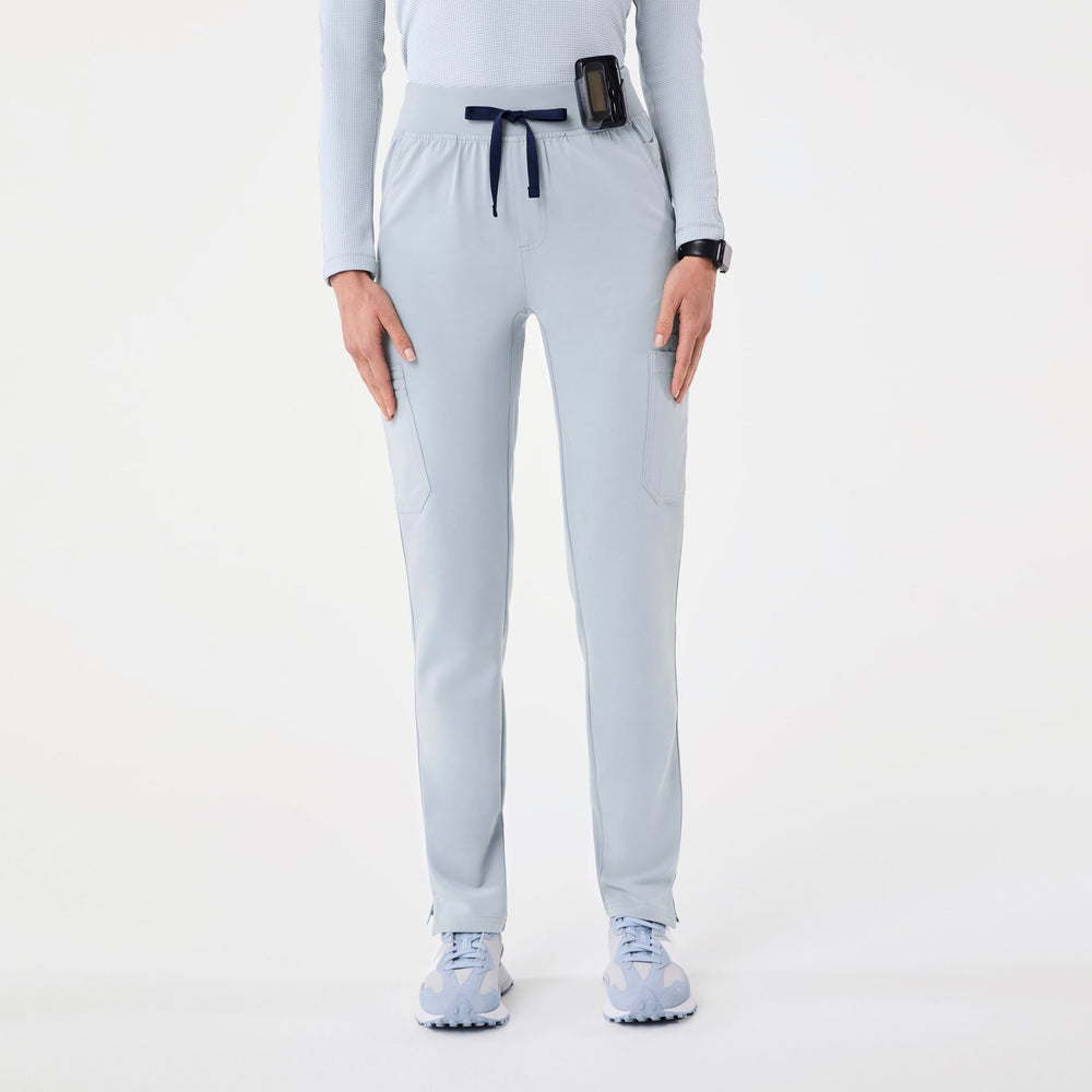 women's Dusty Blue High Waisted Yola - Tall Skinny Scrub Pant™