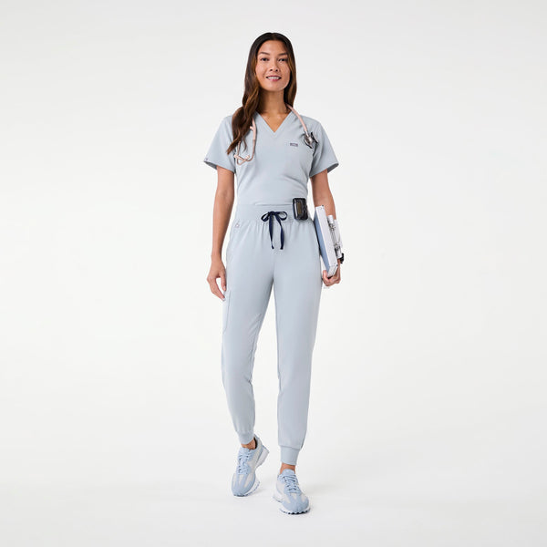 women's Dusty Blue High Waisted Zamora - Jogger Scrub Pant™