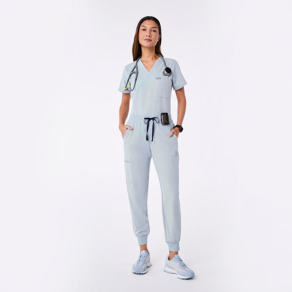 women's Dusty Blue Uman Relaxed - Jogger Scrub Pant