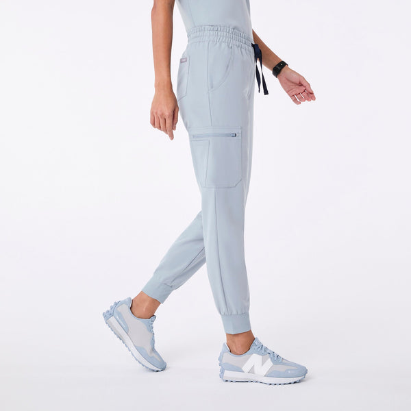 women's Dusty Blue Uman Relaxed - Jogger Scrub Pant