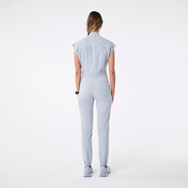 women's Dusty Blue Rafaela - Cargo ScrubJumpsuit™