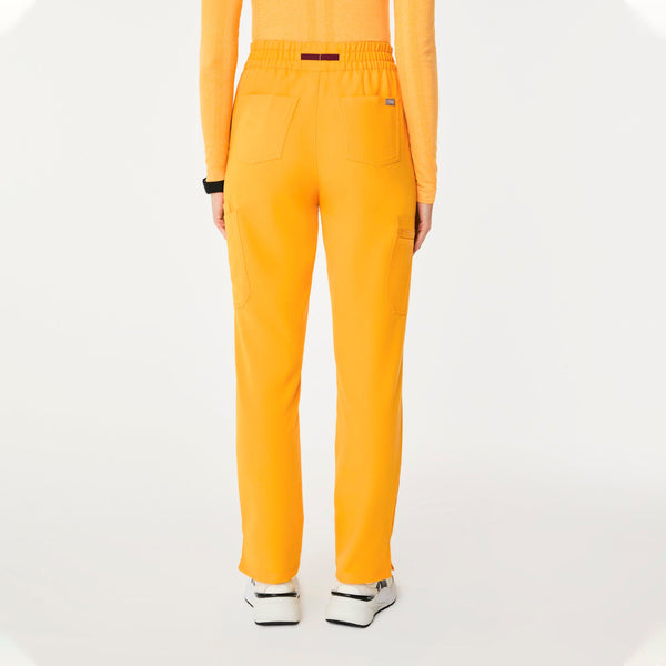 women's Emergency Yellow High Waisted Dowa Petite Scrub Pant