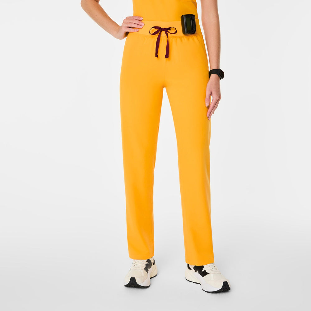 women's Emergency Yellow High Waisted Livingston Tall Basic Scrub Pant‚Ñ¢