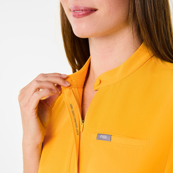 women's Emergency Yellow Montex Scrub Top