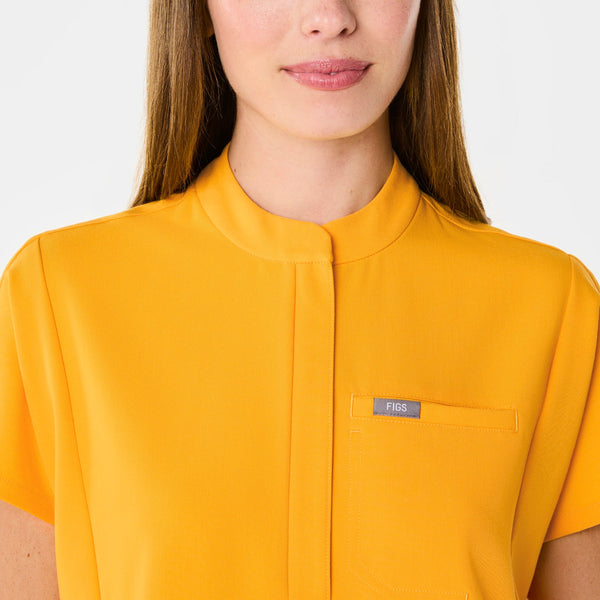 women's Emergency Yellow Montex Scrub Top