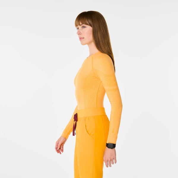 women's Emergency Yellow Salta Seamless Longsleeve Underscrub