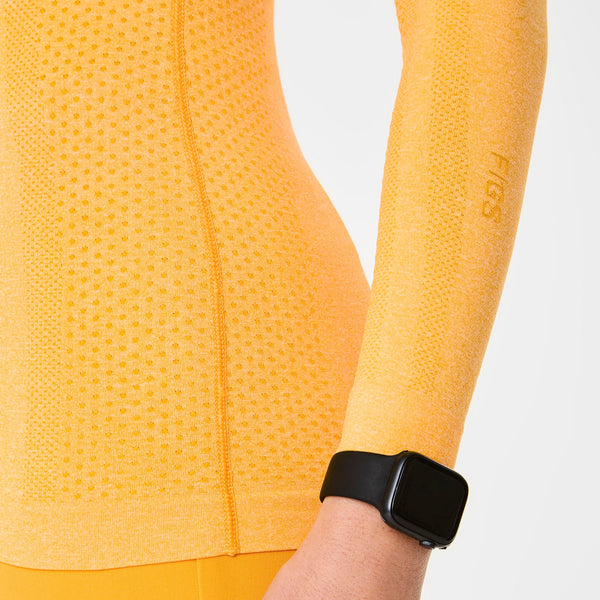 women's Emergency Yellow Salta Seamless Longsleeve Underscrub