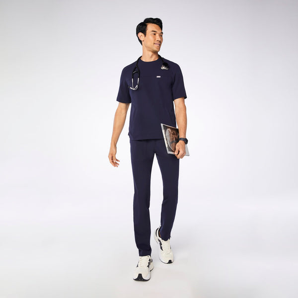 men's Navy Colmar Crewneck - Scrub Top