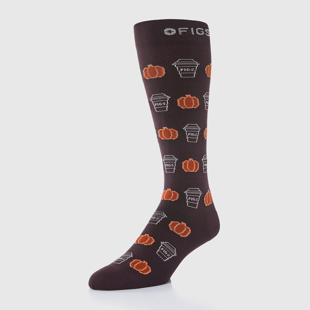 men's Espresso Pumpkin Spice - Compression Socks