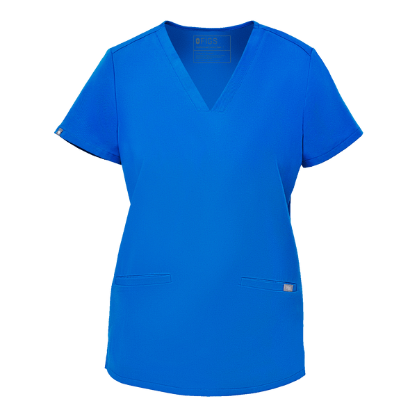 women's Royal Blue Casma-  Scrub Top (3XL - 6XL)