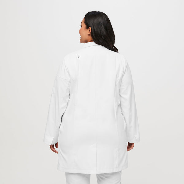 Women's Optic White Double Breasted - Lab Coat