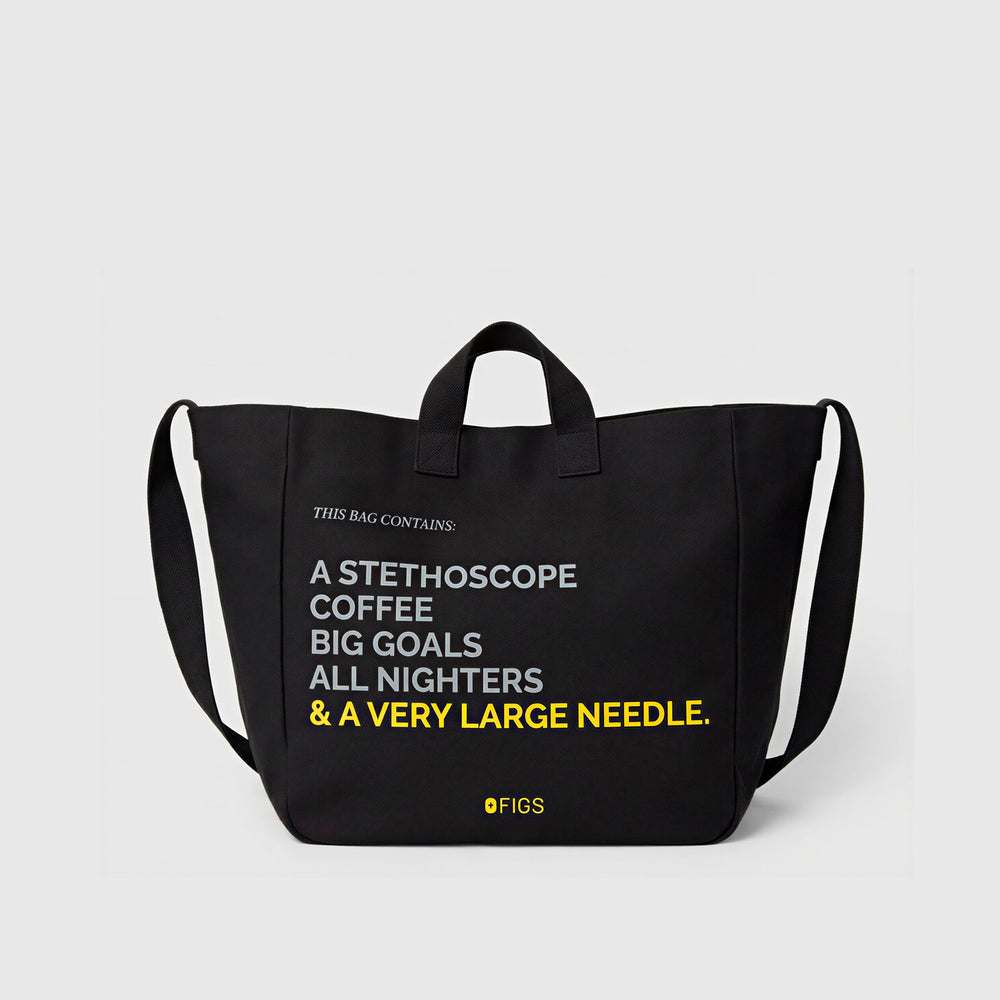 Black Canvas Tote