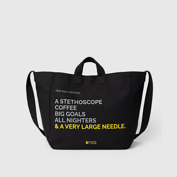 Black Canvas Tote
